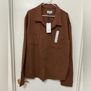 Goodfellow & Co Men's Tan Quilted Shirt Jacket Size XX. NWT